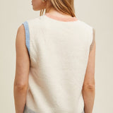 Color Block Sweater Vest