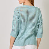 Open Stitch High Low Sweater