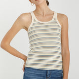 Multi Stripe Ribbed Tank