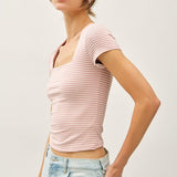 Just Mauvelous Square Neck Tee