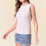 Fancy In Floral Lace Tank