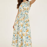 Floral Poplin Maxi Dress