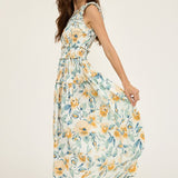 Floral Poplin Maxi Dress