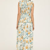 Floral Poplin Maxi Dress