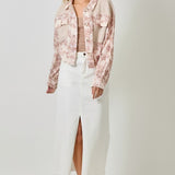 Mixed Media Floral Jacket