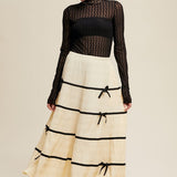 Sheer Textured Lace Layering Top