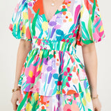 Floral Tiered Swing Dress