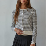Parisen Stripe Cardigan Top