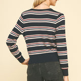 All The Colors Striped Cardi