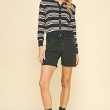 All The Colors Striped Cardi