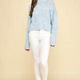 Baby Blues Eyelet Sweater