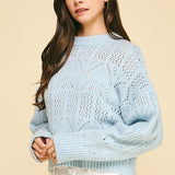 Baby Blues Eyelet Sweater