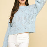 Baby Blues Eyelet Sweater