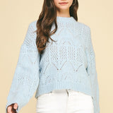 Baby Blues Eyelet Sweater