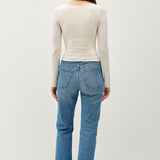 About The Basics Scoop Neck Long Sleeve
