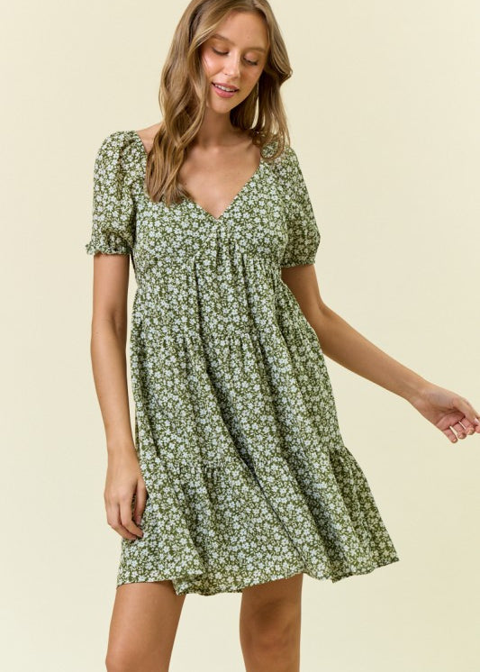 Mineral Wash Linen Mini Dress