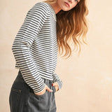Celene Striped Sweater Top