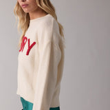 "Merry" Fluffy Patch Sweater
