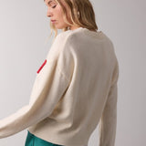 "Merry" Fluffy Patch Sweater