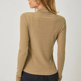 Mock Neck Layering Top
