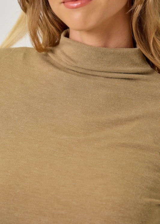 Mock Neck Layering Top