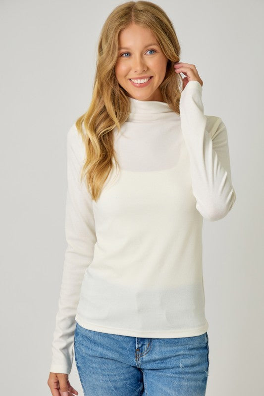 Mock Neck Layering Top – 9th Street Clothing Co