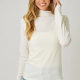 Mock Neck Layering Top