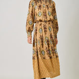 Mixed Media Tiered Skirt