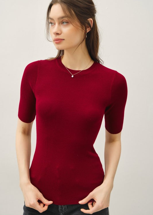 Floral Embroidered Lace Mesh Layering Top