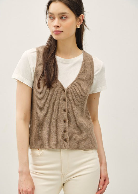 Wool Blend Sweater Vest