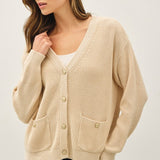 Varsity Style Chunky Cardi