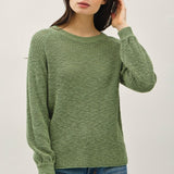 Balloon Sleeve Chunky Knit Sweater