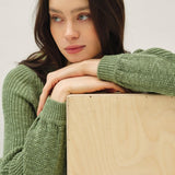Balloon Sleeve Chunky Knit Sweater