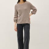 Balloon Sleeve Chunky Knit Sweater