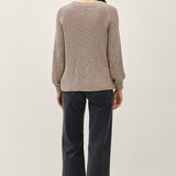 Balloon Sleeve Chunky Knit Sweater