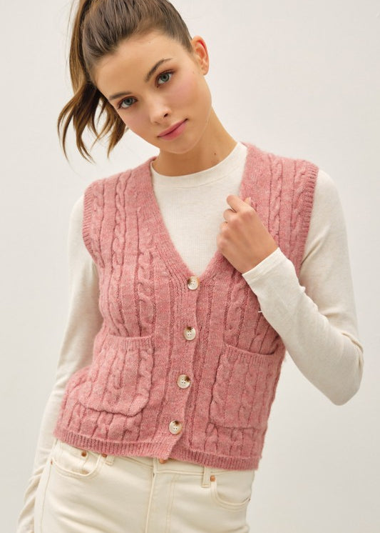 Wool Blend Sweater Vest