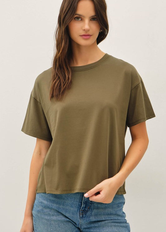 Cotton Jersey Oversized Tee