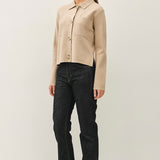 Cropped Knit Jacket