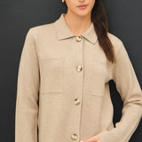 Cropped Knit Jacket