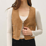 Suede Feel Sherpa Vest