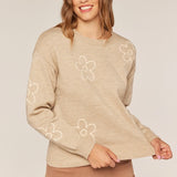 Embroidered Floral Sweater