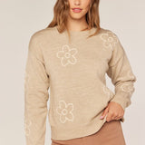 Embroidered Floral Sweater