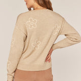 Embroidered Floral Sweater