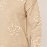 Embroidered Floral Sweater