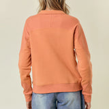 French Terry Mix Mock Sweatshirt