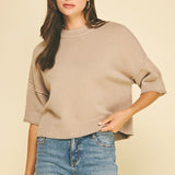Short Sleeve Sweater Top