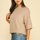 Short Sleeve Sweater Top