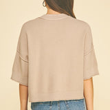Short Sleeve Sweater Top