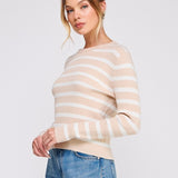 Fine Gauge Cable Knit Sweater