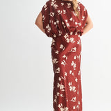 Bias Cut Floral Skirt